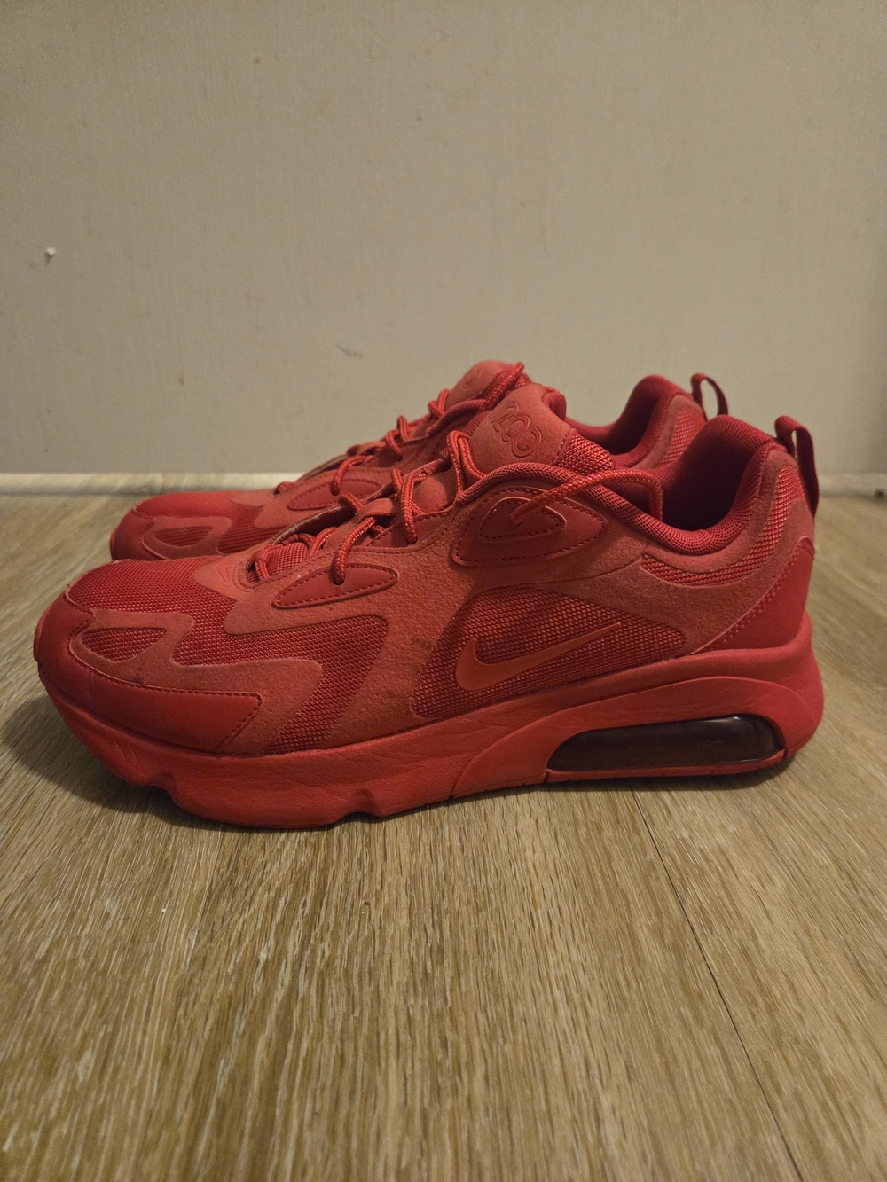 Nike Men’s All-Red Air-Cushioned Casual Sneakers